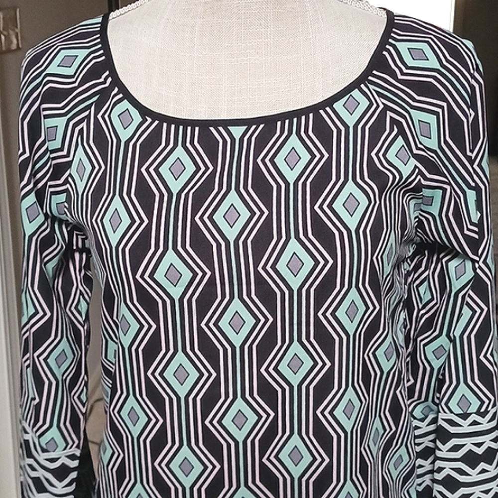HALE BOB BOHEMIAN STYLE DRESS MULTI-COLORED SIZE XS/S